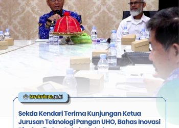 Sekda Kendari Terima Kunjungan Ketua Jurusan Teknologi Pangan UHO, Bahas Inovasi Bioplastik dan Cokelat Lokal