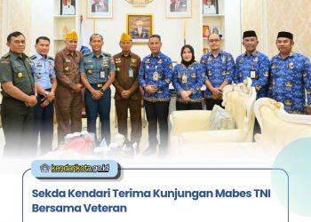 Sekda Kendari Terima Kunjungan Mabes TNI Bersama Veteran