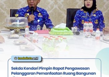 Sekda Kendari Pimpin Rapat Pengawasan Pelanggaran Pemanfaatan Ruang Bangunan di Kawasan Senopaty Land