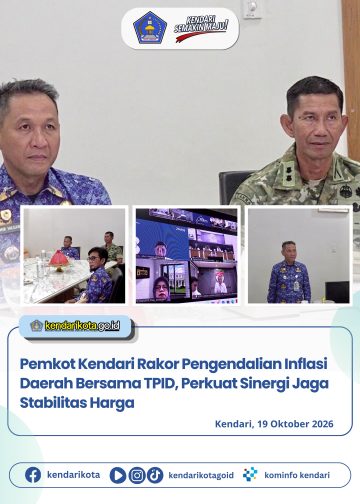 Pemkot Kendari Rakor Pengendalian Inflasi Daerah Bersama TPID, Perkuat Sinergi Jaga Stabilitas Harga