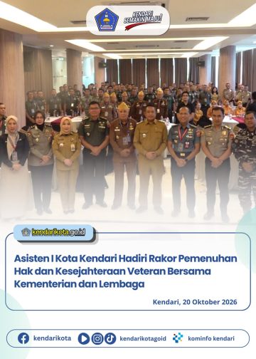 Asisten I Kota Kendari Hadiri Rakor Pemenuhan Hak dan Kesejahteraan Veteran Bersama Kementerian dan Lembaga