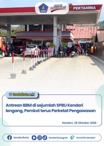 Antrean BBM di Sejumlah SPBU Kendari Lengang, Pemkot Terus Perketat Pengawasan