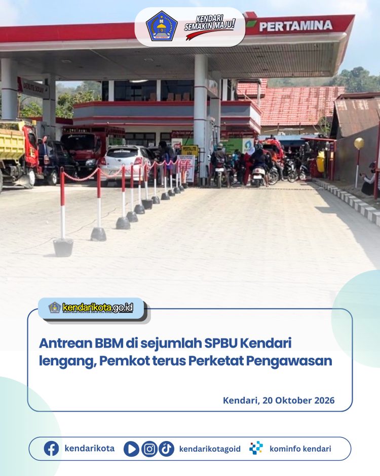 Antrean BBM di Sejumlah SPBU Kendari Lengang, Pemkot Terus Perketat Pengawasan
