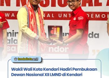 Wakil Wali Kota Kendari Hadiri Pembukaan Dewan Nasional XII LMND di Kendari