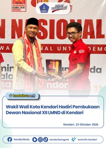 Wakil Wali Kota Kendari Hadiri Pembukaan Dewan Nasional XII LMND di Kendari
