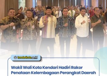 Wakil Wali Kota Kendari Hadiri Rakor Penataan Kelembagaan Perangkat Daerah