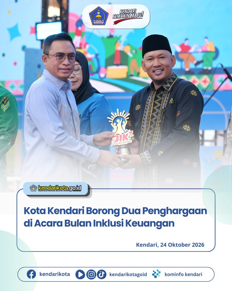 Kota Kendari Borong Dua Penghargaan di Acara Bulan Inklusi Keuangan