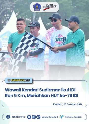 Wawali Kendari Sudirman Ikut IDI Run 5 Km, Meriahkan HUT ke-76 IDI