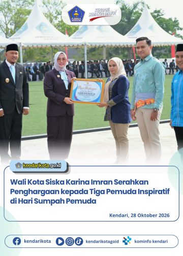 Wali Kota Siska Karina Imran Serahkan Penghargaan kepada Tiga Pemuda Inspiratif di Hari Sumpah Pemuda