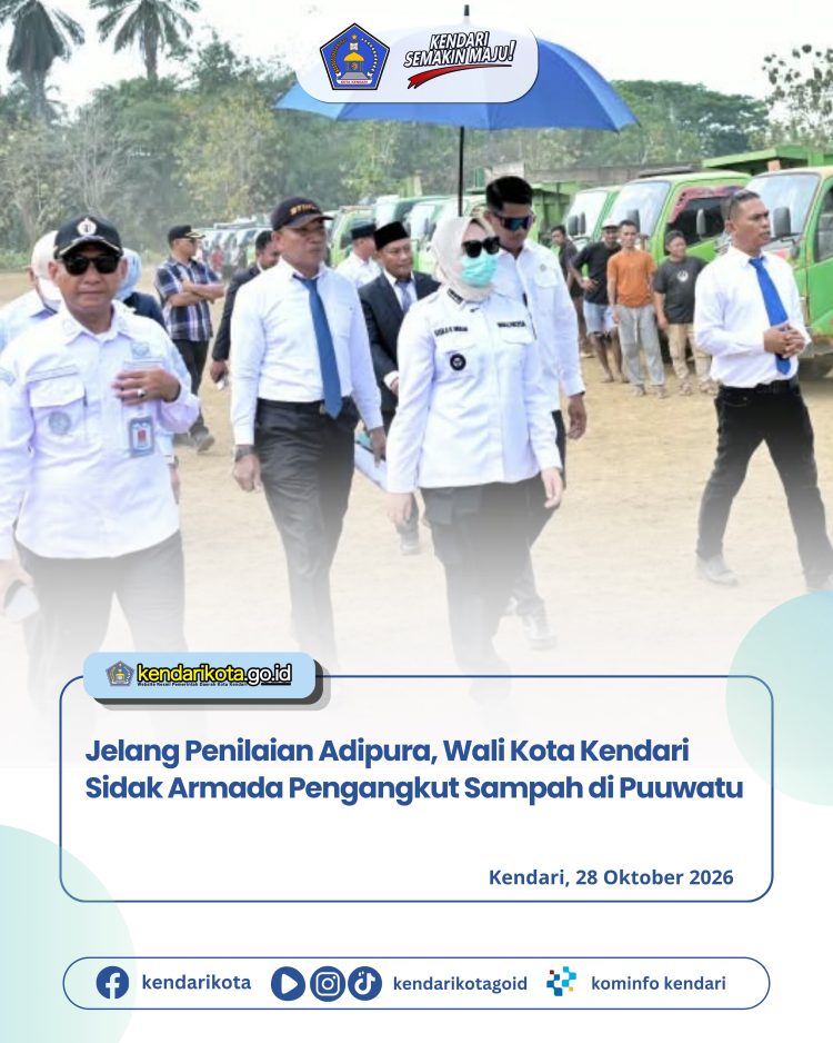 Jelang Penilaian Adipura, Wali Kota Kendari Sidak Armada Pengangkut Sampah di Puuwatu