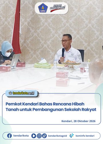 Pemkot Kendari Bahas Rencana Hibah Tanah untuk Pembangunan Sekolah Rakyat