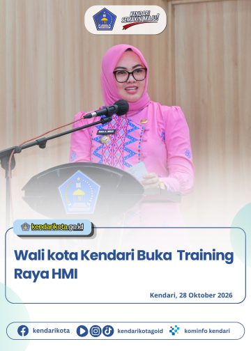 Wali kota Kendari Buka Training Raya HMI