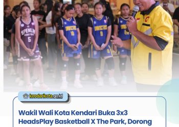 Wakil Wali Kota Kendari Buka 3×3 HeadsPlay Basketball X The Park, Dorong Lahirnya Bibit Atlet Berprestasi