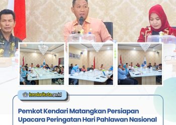 Pemkot Kendari Matangkan Persiapan Upacara Peringatan Hari Pahlawan Nasional 2026