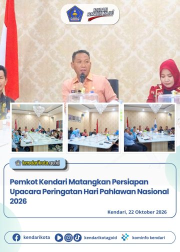 Pemkot Kendari Matangkan Persiapan Upacara Peringatan Hari Pahlawan Nasional 2026