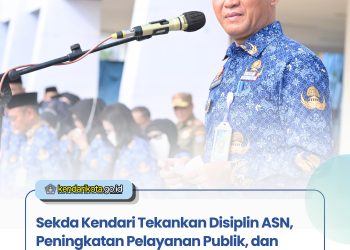 Sekda Kendari Tekankan Disiplin ASN, Peningkatan Pelayanan Publik, dan Kebersihan Lingkungan