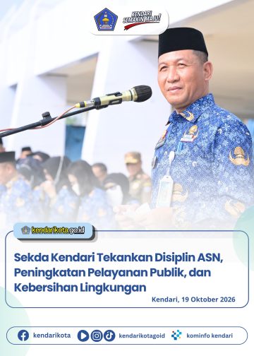Sekda Kendari Tekankan Disiplin ASN, Peningkatan Pelayanan Publik, dan Kebersihan Lingkungan