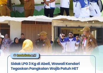 Sidak LPG 3 Kg di Abeli, Wawali Kendari Tegaskan Pangkalan Wajib Patuh HET