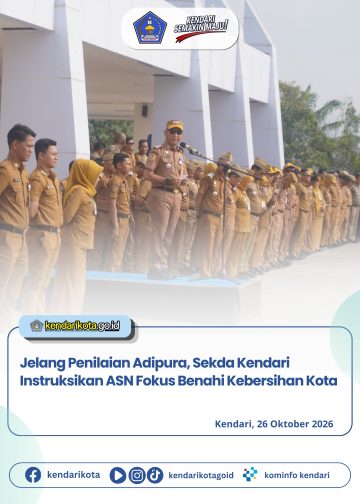 Jelang Penilaian Adipura, Sekda Kendari Instruksikan ASN Fokus Benahi Kebersihan Kota