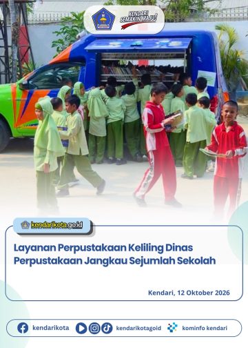 Layanan Perpustakaan Keliling Dinas Perpustakaan Jangkau Sejumlah Sekolah