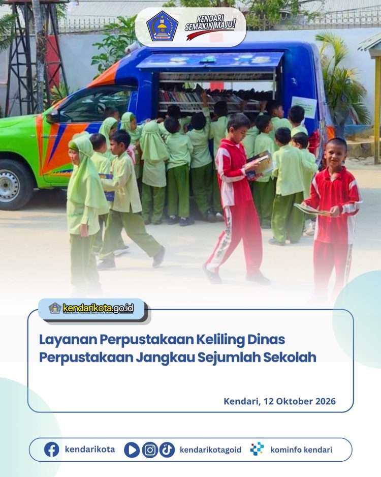 Layanan Perpustakaan Keliling Dinas Perpustakaan Jangkau Sejumlah Sekolah