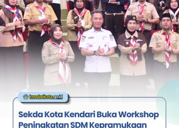 Sekda Kota Kendari Buka Workshop Peningkatan SDM Kepramukaan