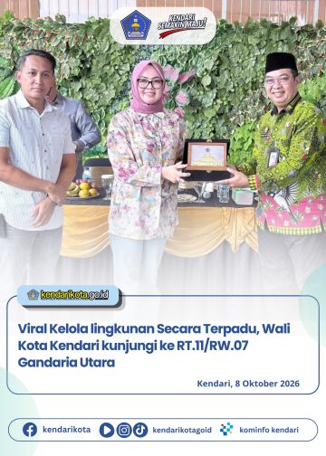 Viral Kelola lingkungan Secara Terpadu, Wali Kota Kendari kunjungi ke RT.11/RW.07 Gandaria Utara