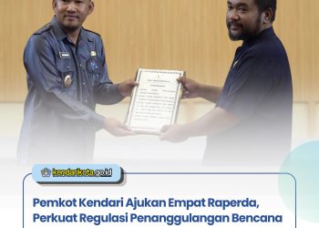 Pemkot Kendari Ajukan Empat Raperda, Perkuat Regulasi Penanggulangan Bencana dan Perlindungan Pekerja