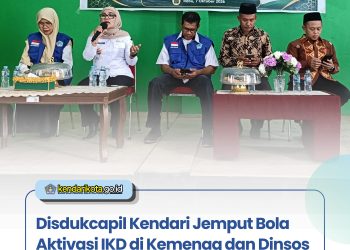Disdukcapil Kendari Jemput Bola Aktivasi IKD di Kemenag dan Dinsos