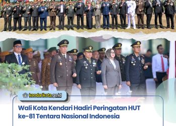 Wali Kota Kendari Hadiri Peringatan HUT ke-81 Tentara Nasional Indonesia