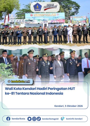 Wali Kota Kendari Hadiri Peringatan HUT ke-81 Tentara Nasional Indonesia