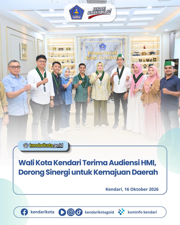 Wali Kota Kendari Terima Audiensi HMI, Dorong Sinergi untuk Kemajuan Daerah