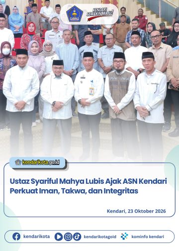 Ustaz Syariful Mahya Lubis Ajak ASN Kendari Perkuat Iman, Takwa, dan Integritas