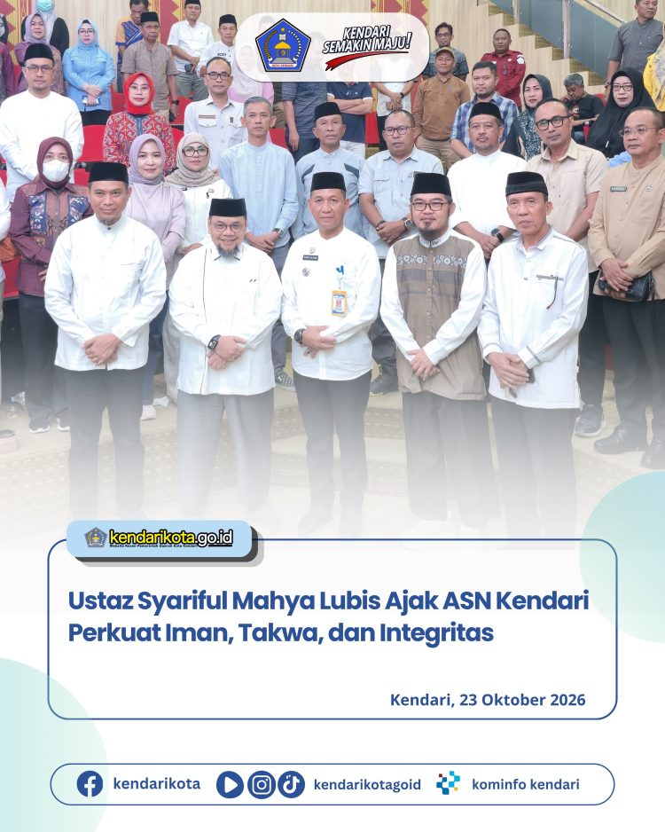 Ustaz Syariful Mahya Lubis Ajak ASN Kendari Perkuat Iman, Takwa, dan Integritas