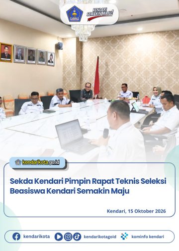 Sekda Kendari Pimpin Rapat Teknis Seleksi Beasiswa Kendari Semakin Maju