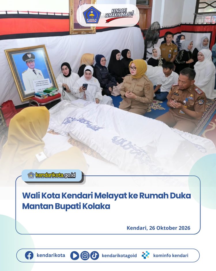 Wali Kota Kendari Melayat ke Rumah Duka Mantan Bupati Kolaka