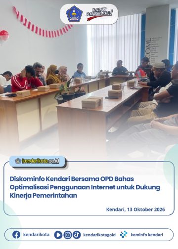 Diskominfo Kendari Bersama OPD Bahas Optimalisasi Penggunaan Internet untuk Dukung Kinerja Pemerintahan