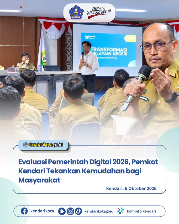 Evaluasi Pemerintah Digital 2026, Pemkot Kendari Tekankan Kemudahan bagi Masyarakat